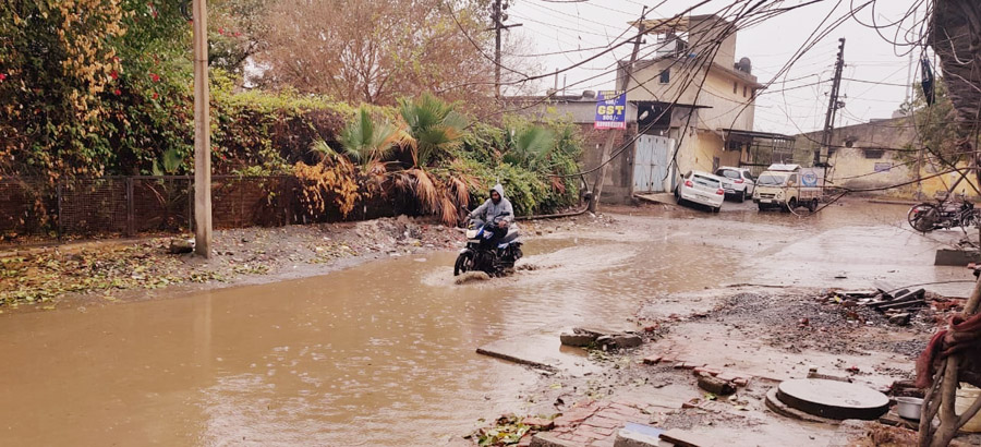 Rohtak industrial area deteriorated due to rain, business upset