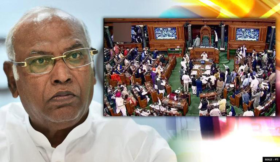 Congress leader Mallikarjun Kharge said: There will be no apology by suspended Rajya Sabha MPs