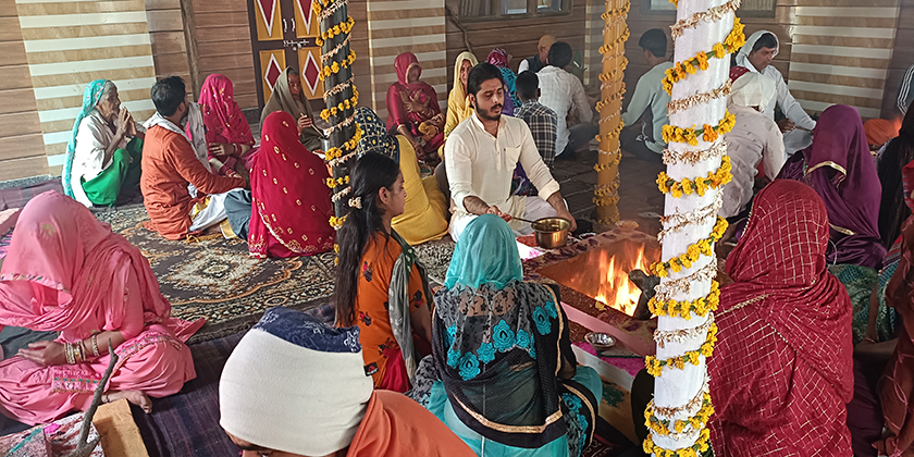 Seven-day Satkumbha Utsav: Mata Durga Mata Santoshi and Maa Gayatri's Annaadi resided