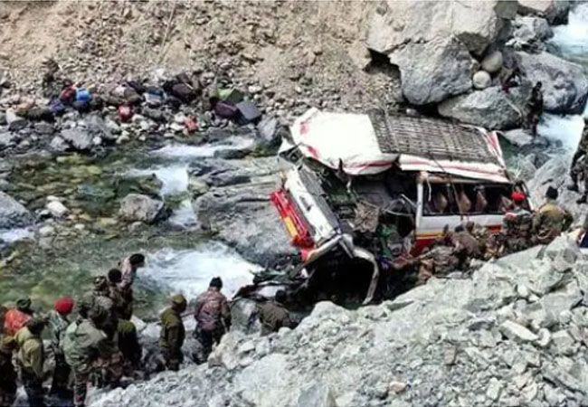 Ladakh: Seven killed, many injured as army vehicle falls in Shyok river
