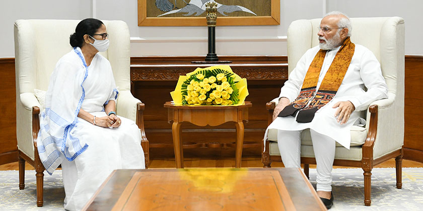 CM Mamta's Delhi visit: Bengal CM Mamta Banerjee meets PM Modi, CM Mamta may also meet President Murmu later