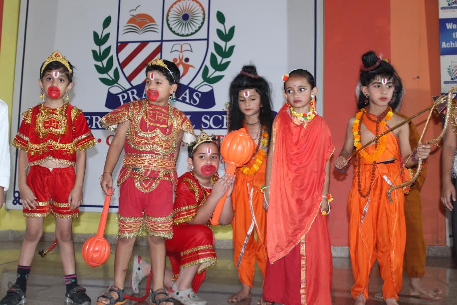 Sonipat: Celebrated Vijay Dashami at Prayas International School and Happy Child International School