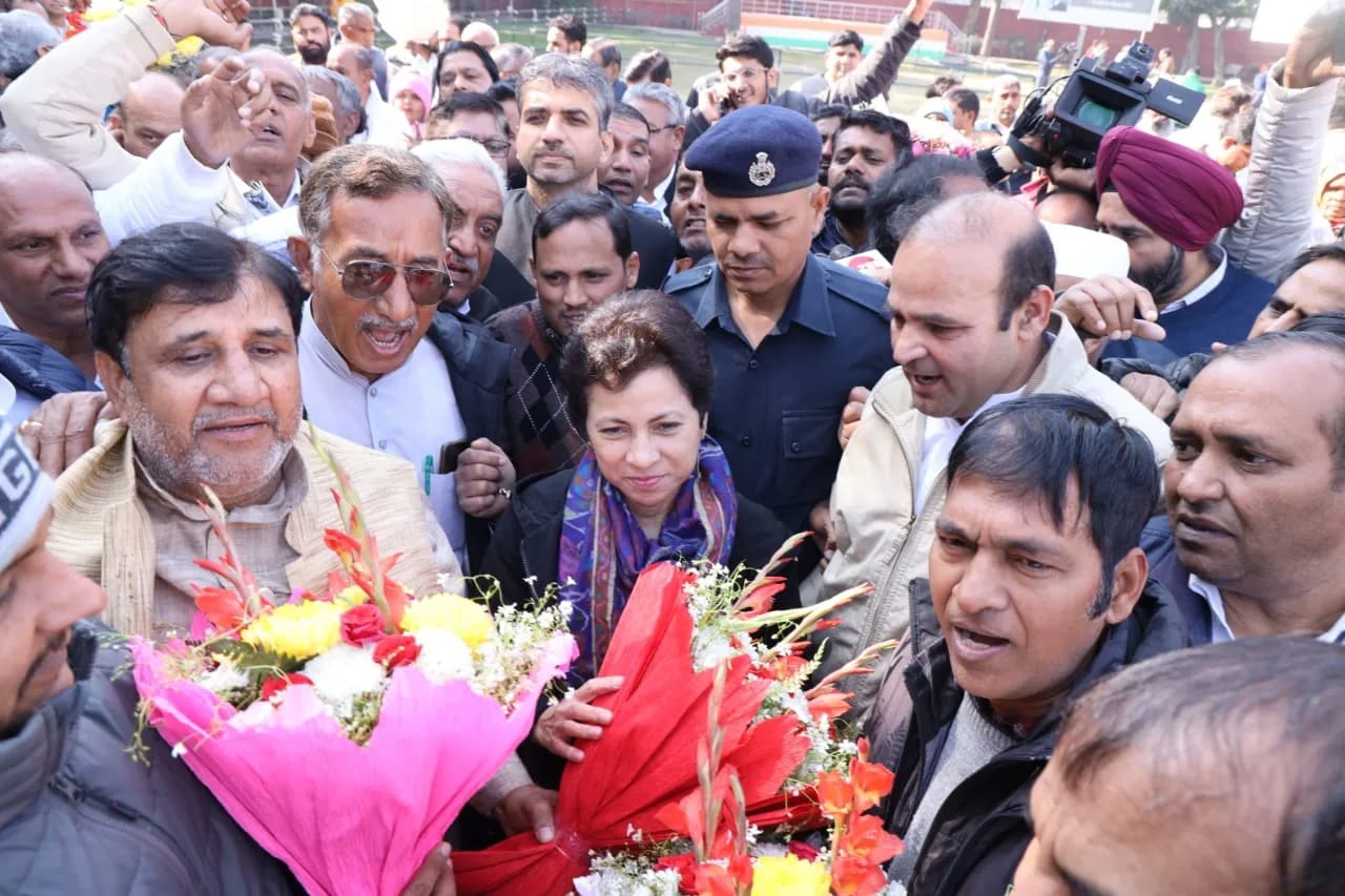 Sonepat: Rajesh Pehalwan Purkhasia reached Delhi with hundreds of workers from Gannaur