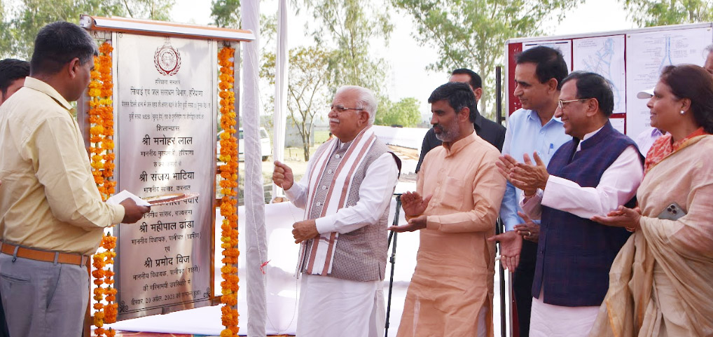 Panipat: CM laid the foundation stone of Delhi Parallel Canal expansion and renovation