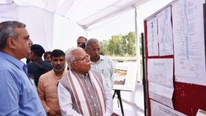 Panipat: CM laid the foundation stone of Delhi Parallel Canal expansion and renovation