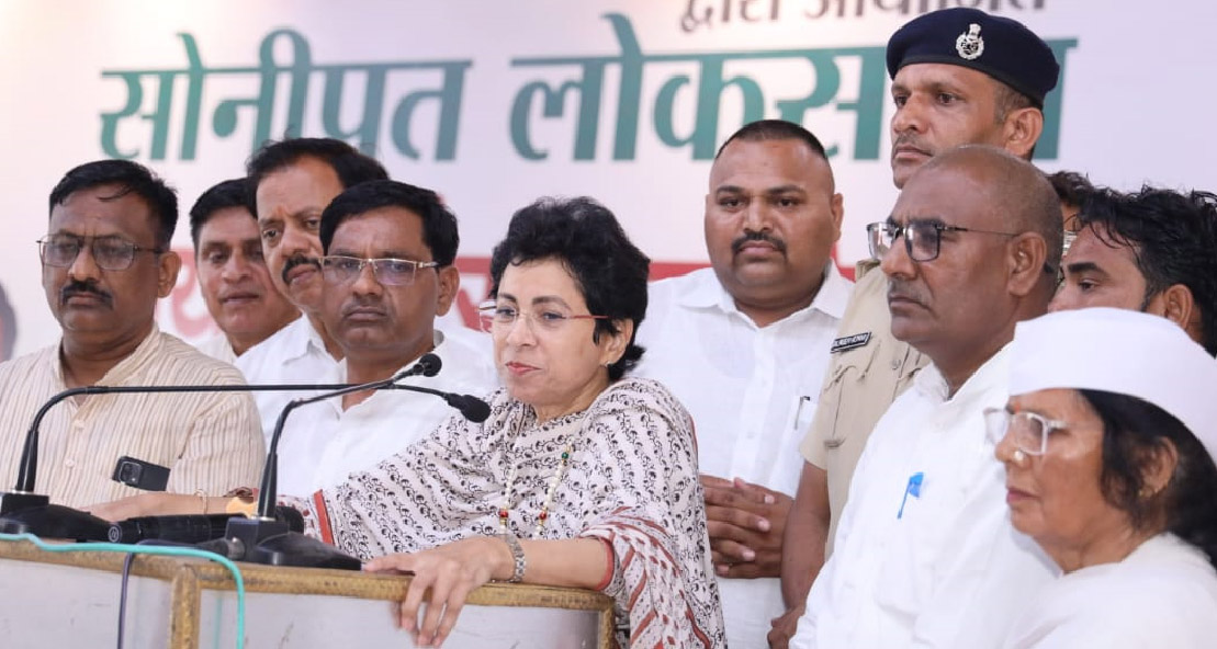 Sonipat: People are suffocating due to unemployment and inflation: Kumari Selja