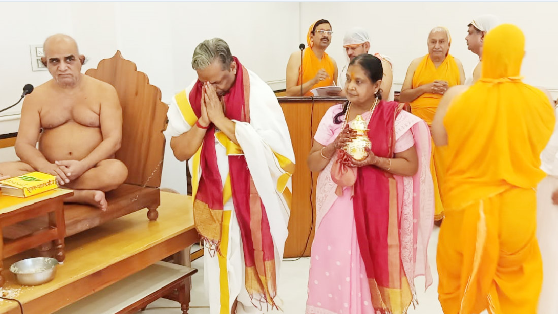 Sonepat: Gupti Sagar Maharaj reached Guptidham Gannaur for Chaturmas