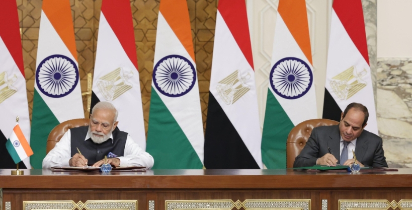 PM Modi's Egypt visit: PM Modi, Al-Sisi discuss ways to deepen ties in trade, defence, energy sectors, sign 3 MoUs