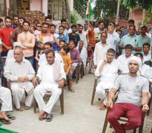 Sonipat: Juan village blind disabled set an example by hoisting the flag