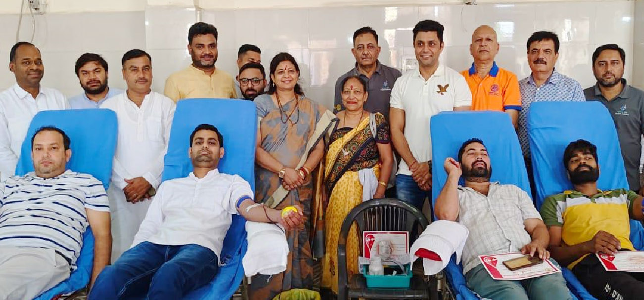 Sonipat: Donated 150 units of blood on PM Narendra Modi's birthday.