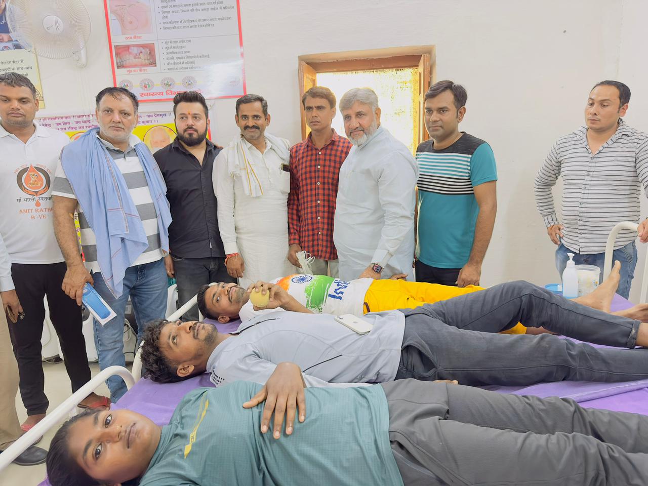 Sonipat: Blood is not made in any factory, blood donation saves precious lives: Rajesh Pehalwan Purkhasia.