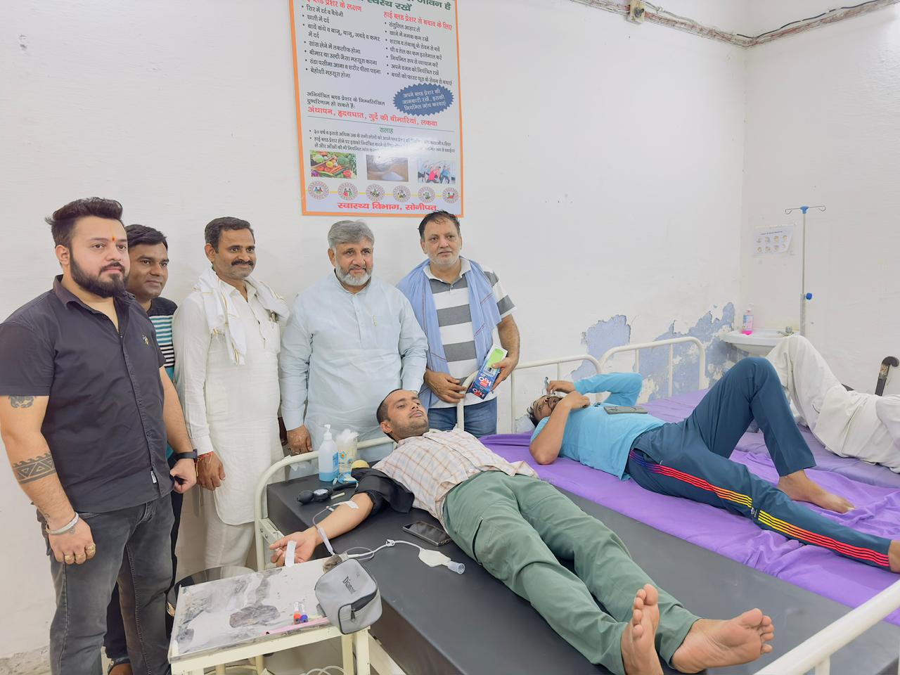 Sonipat: Blood is not made in any factory, blood donation saves precious lives: Rajesh Pehalwan Purkhasia.