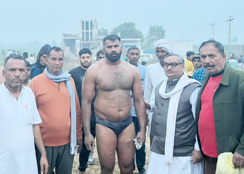 Ganaur: Wrestlers Neeru, Rahul and Mohit were winners in Kushti Dangal.