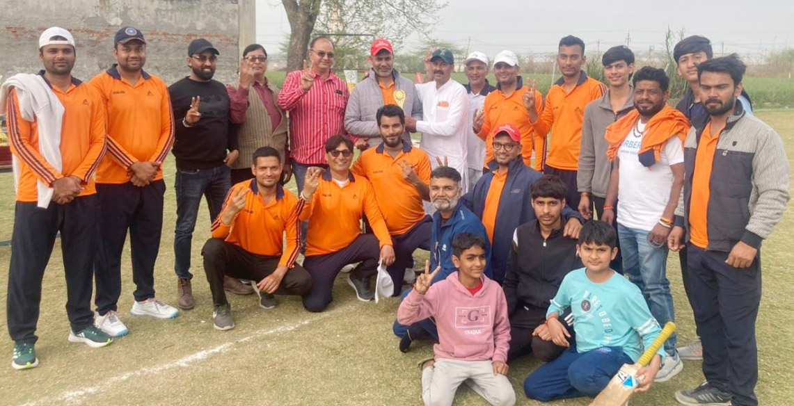 Sonipat: Kharkhoda's Ward 5 team won by 82 runs.