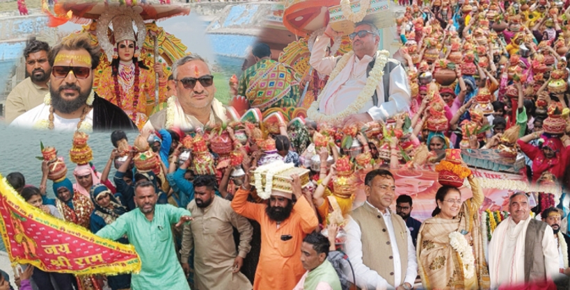 Satkumbha Utsav 2024: 621 women took out Kalash Yatra on the first day of 7-day Satkumbha Utsav; Siddhapeeth Tirtha Satkumbha Dham was filled with the slogan of Jai Shri Ram