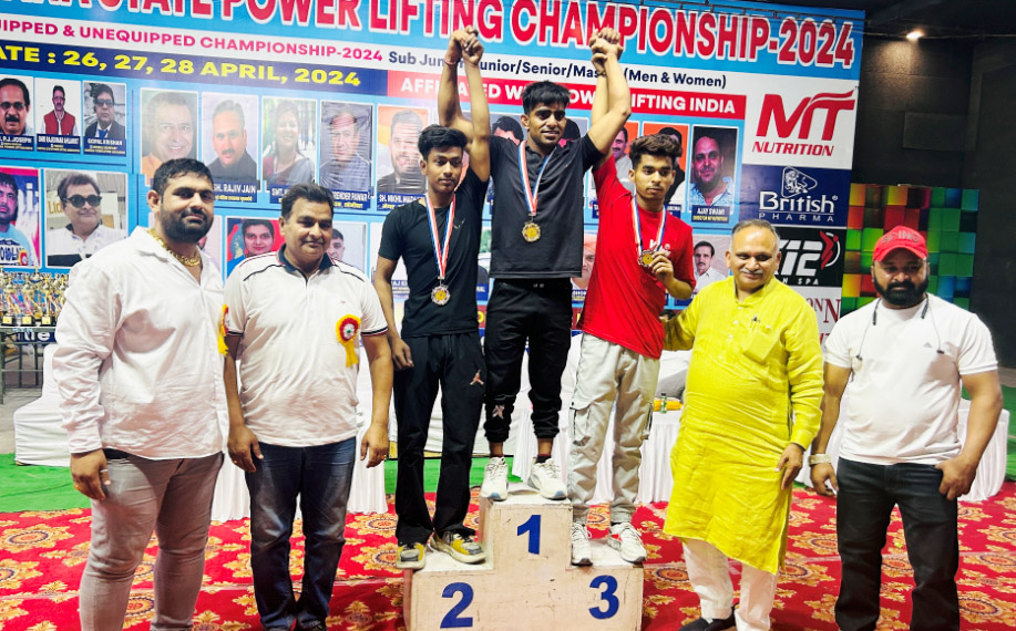 Sonipat: Winners of Haryana State Power Lifting Competition honored