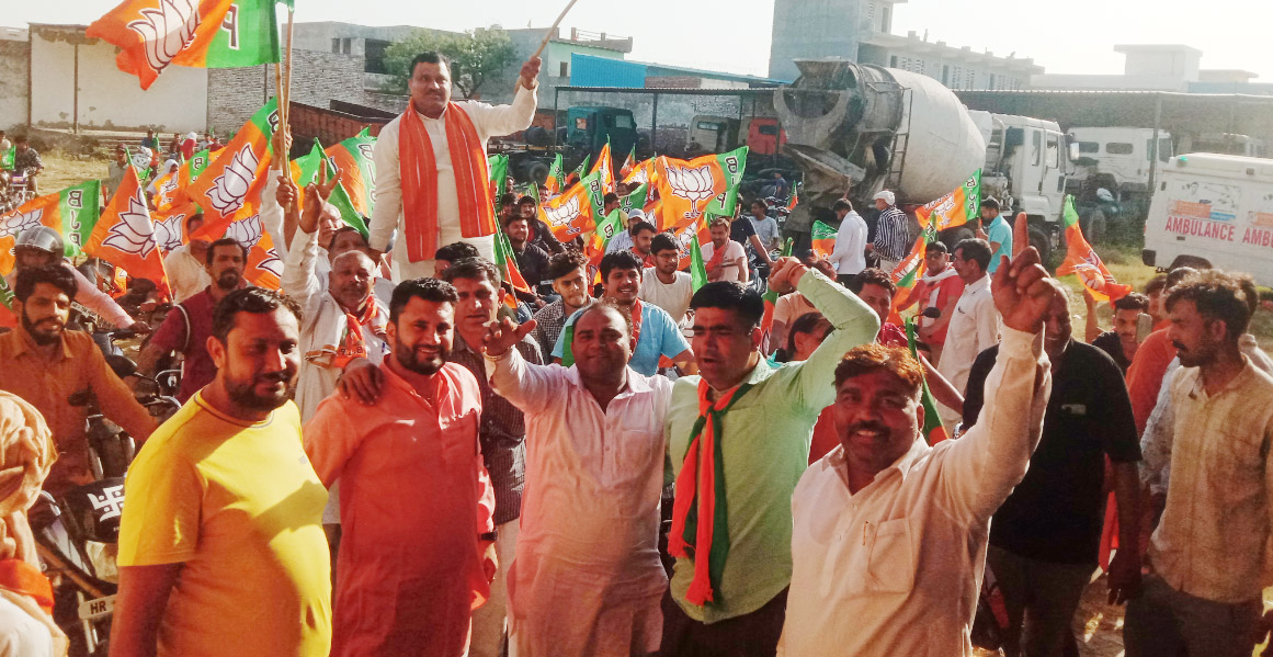 Sonipat: Youth workers of BJP took out bike rally