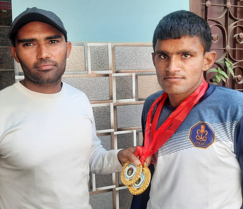 Sonipat: Ashish Malik won gold in 100 meters and 200 meters.
