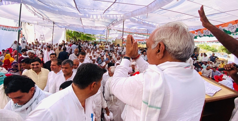 Sonipat: Congress will increase the quota of 5 kg ration to poor families to 10 kg - Hooda