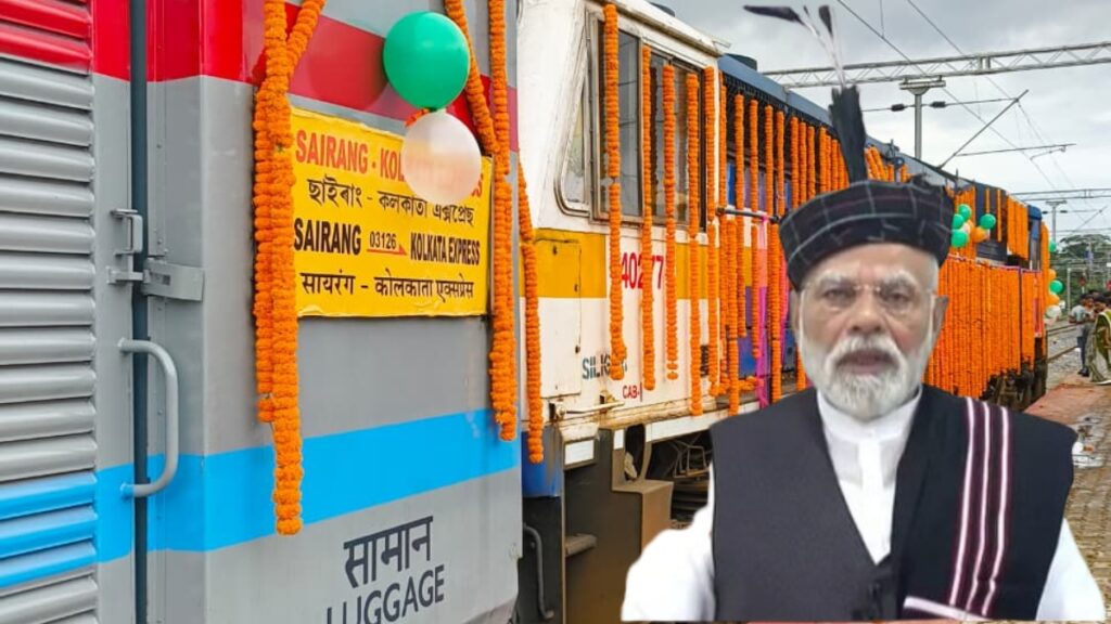PM Modi inaugurated Mizoram's first railway line Bairabi-Sairang