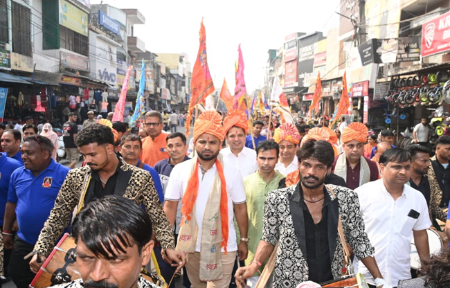 Baba Shyam Yatra started with devotion and brotherhood in Ganaur.