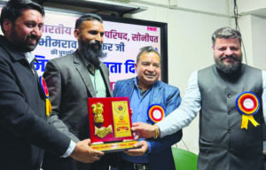 Mountaineer Ajay Chauhan honored at the talent award ceremony