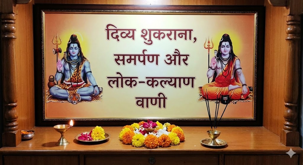 Divine words of gratitude, dedication and public welfare