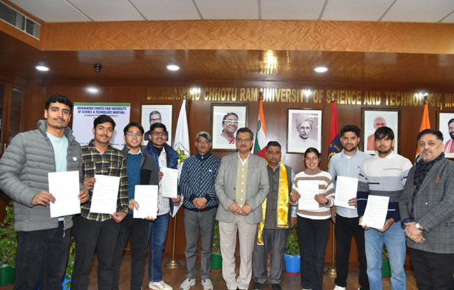 Sonepat: Eight students of DCRUST Murthal selected in prestigious company