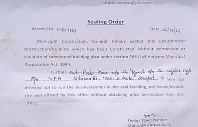 Municipal Corporation seals influencer Harsh's farmhouse for violating GRAP rules