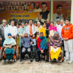 Pradeep Sangwan celebrated his birthday by distributing wheelchairs.