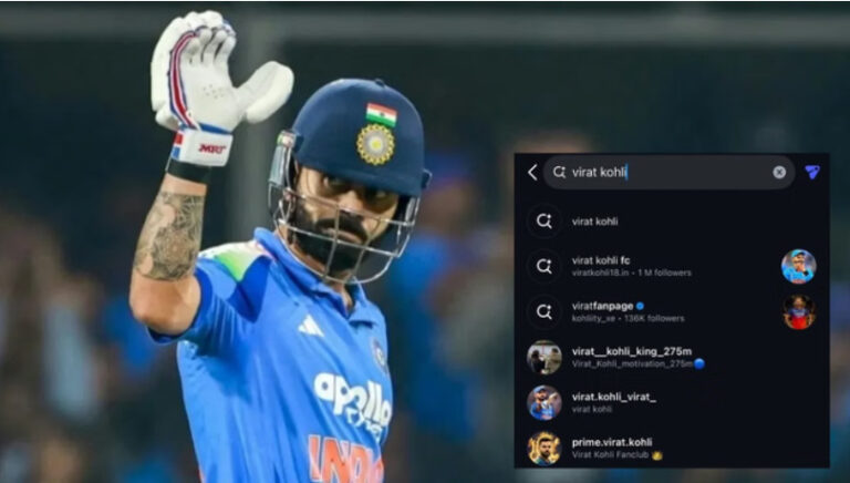 Indian cricketer Virat Kohli's Instagram account suddenly disappeared, leaving over 270 million followers shocked.