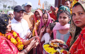 Minister Dr. Arvind Sharma: Main gate of Dadi Sati Dham in Mohana Garhi dedicated