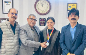Sonepat: Lawn Tennis School National silver medalist Annu welcomed