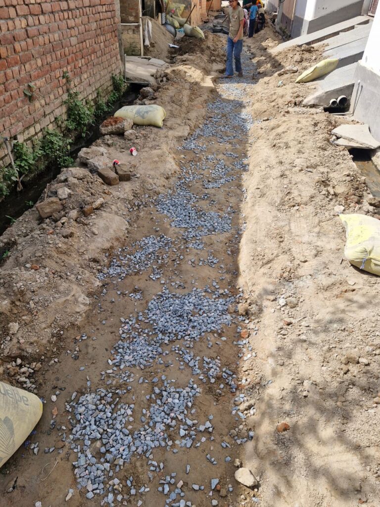 Sonepat: Negligence in street construction after burying drinking water pipeline