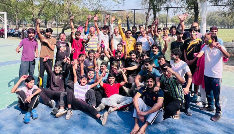 Holi was celebrated with enthusiasm in Motilal Nehru Sports School, Rai.