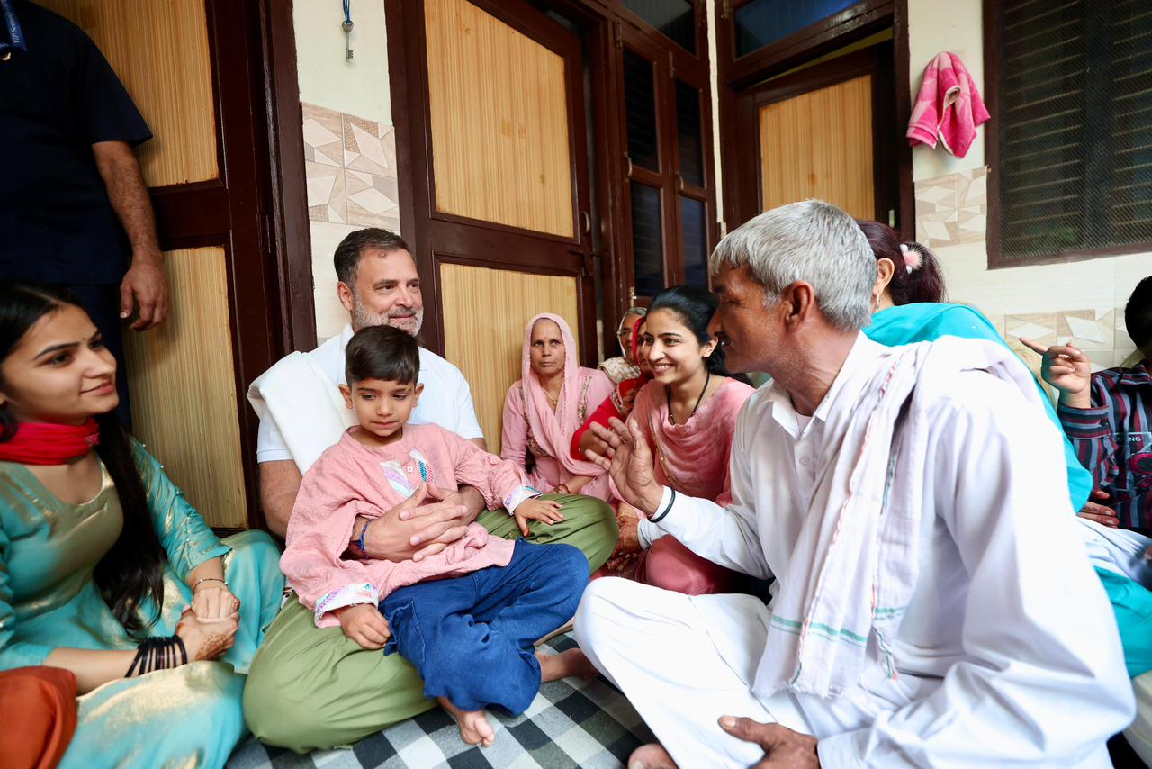 Rahul Gandhi visits farmer's home: Simplicity and warmth evident at Medina village wedding
