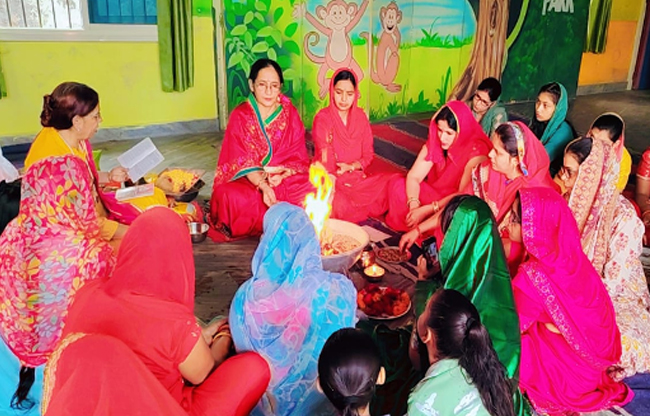 Sonepat Faith and purity were awakened with the message of havan on Chaitra Navratri.