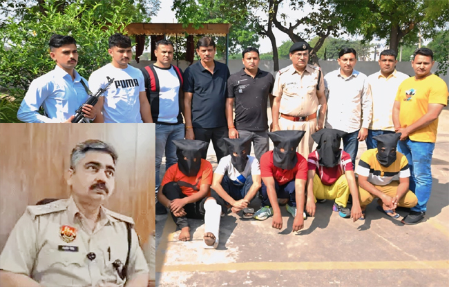 Sonepat Five sharpshooters arrested at the behest of a foreign gang