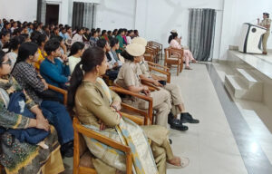 Sonepat Information about safety laws given to girl students in Gohana College