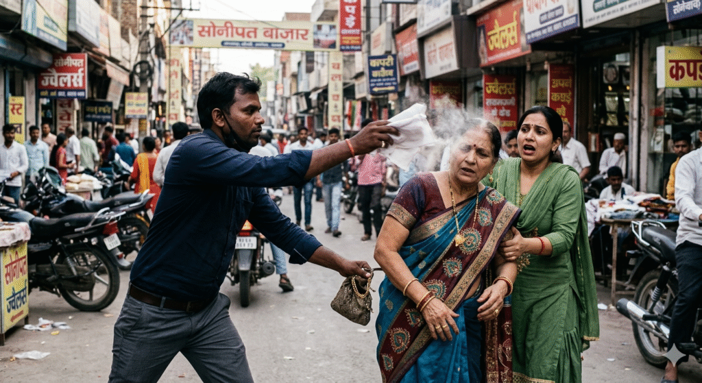 Sonepat: Women's jewellery looted after being drugged in a handkerchief