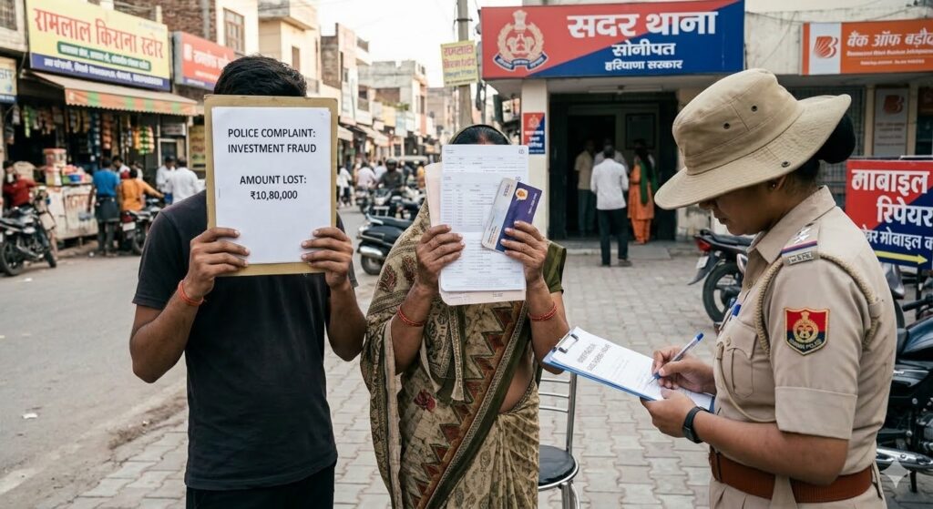 Sonepat Crime: Man duped of Rs 10.80 lakh on pretext of profit on investment