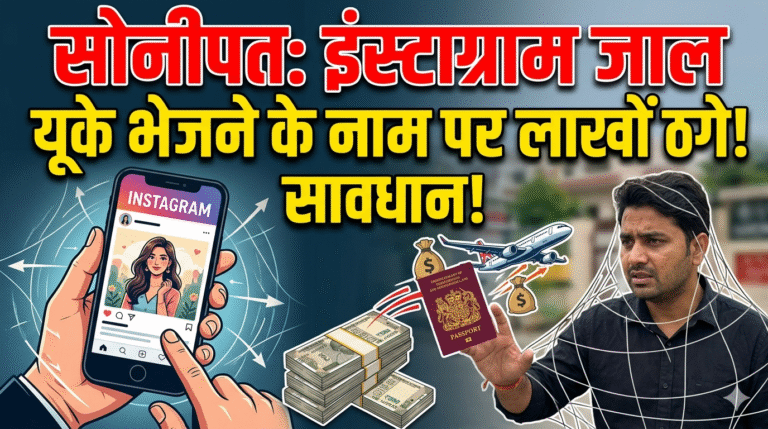 Sonipat Lakhs of rupees duped in the name of sending people to UK after being trapped in Instagram trap