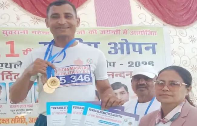 Sonipat Pump operator becomes national runner, wins 70 medals so far