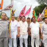 The 32-km Khatu Shyam Nishan Padyatra gave the message of social harmony and was given a grand welcome at Delhi Dham.