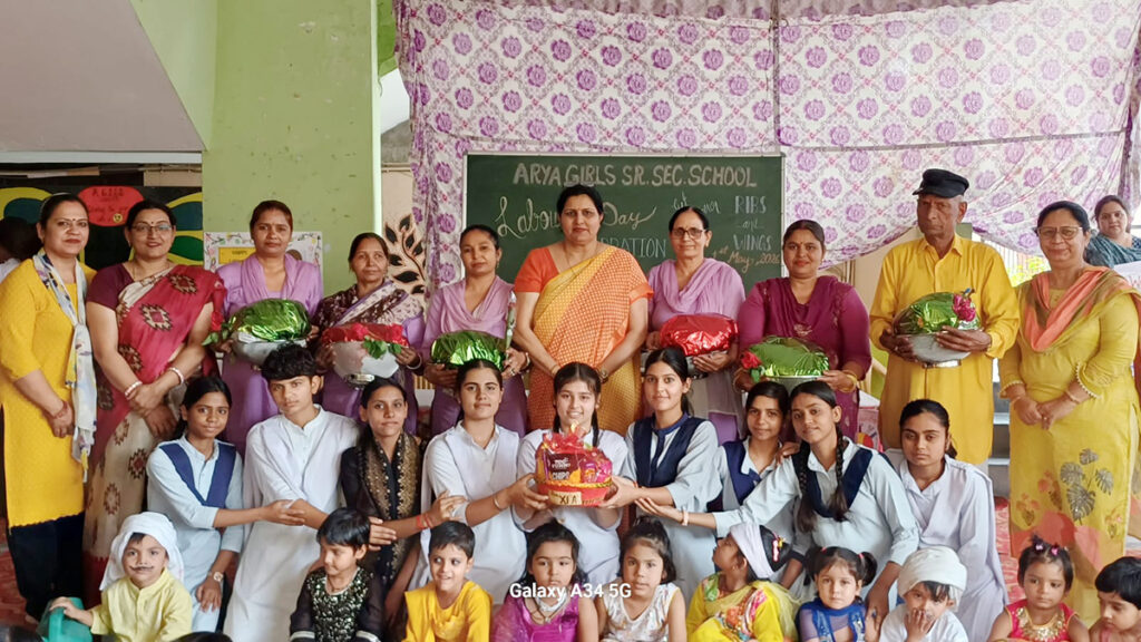 Employees honored on Labor Day at Arya Kanya Vidyalaya
