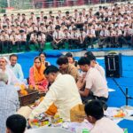 Inauguration of the new session Havan Yagna at Motilal Nehru Sports School, Rai