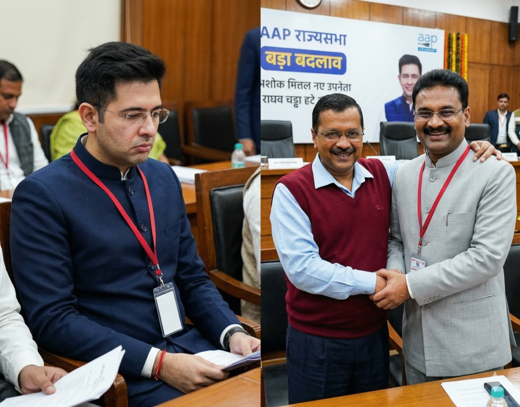 Major change in AAP Raghav Chadha removed, Ashok Mittal appointed Rajya Sabha Deputy Leader