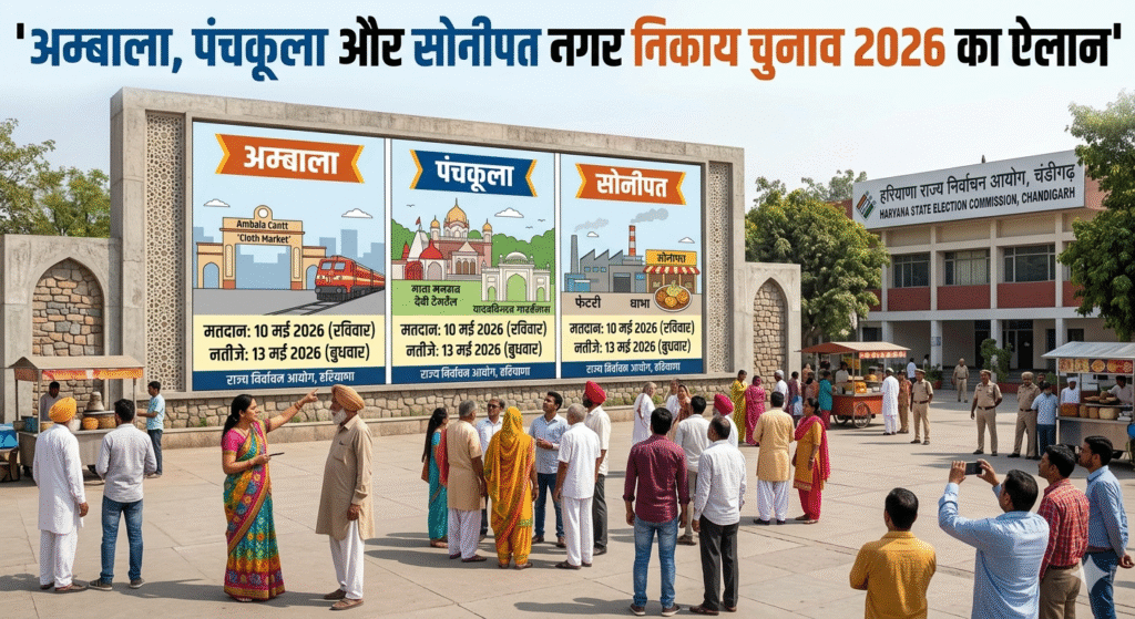 Municipal elections announced in Haryana, voting on May 10 and results on May 13