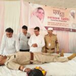 Nirankari devotees enthusiastically donated blood in Mathura Human Unity Day is a living celebration of compassion, love and co-existence - Nirankari Saint