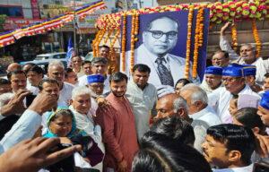 Paid homage on Ambedkar Jayanti, conducted surprise inspection of Gohana Mandi